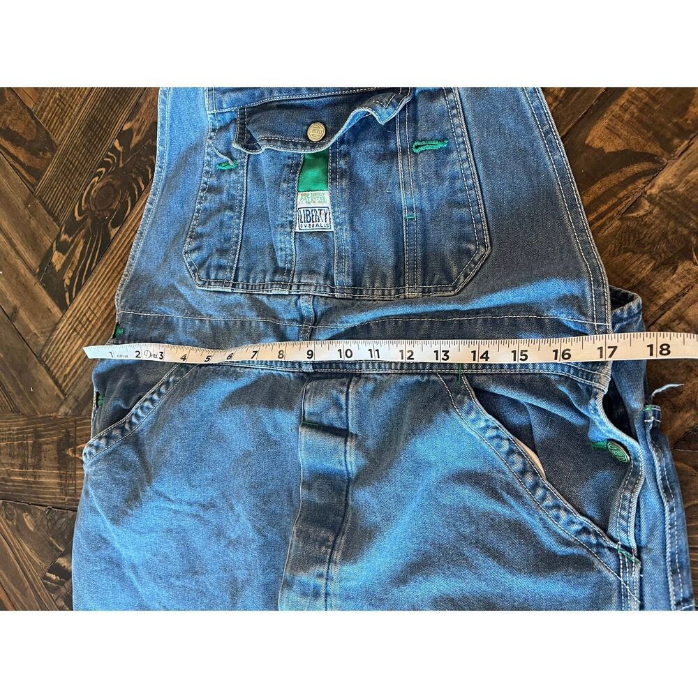 Liberty Blue Jean Overalls Men 36x32 Blue Collar Western Chore Barn Cowboy Work - Picture 6 of 14